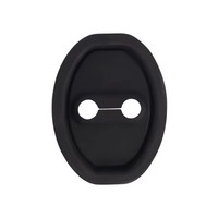Conception améliorée avec colle au dos, coussinets de serrure de porte de voiture faciles à installer, durables, 9x7CM, en silicone, réduisent le bruit, empêchent l'usure