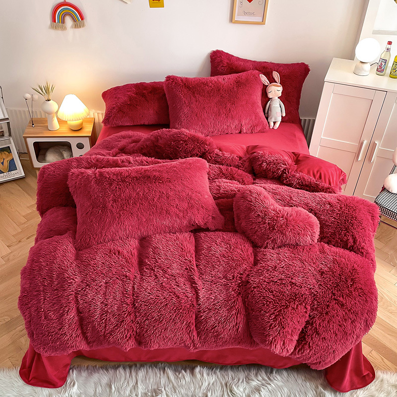 Velours vison-rouge