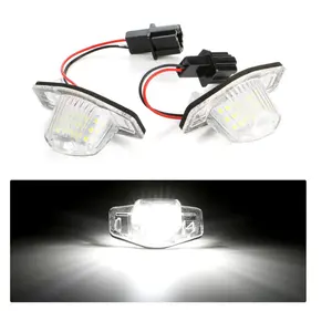 No Error Car LED License Plate Light For Honda Jazz Odyssey Logo 3D Insight 5D Stream 5D Trunk Tail Lamp