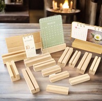 Support en Bois de Hêtre de Haute Qualité pour Calendrier, Trophée, Photo, Cartes à Collectionner et Menus