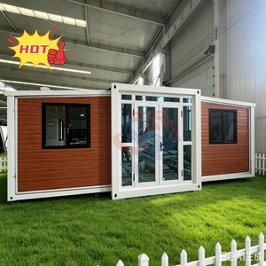 Casa Container Mobile Espandibile Impermeabile e Traspirante da 20 Piedi, Pronta per la Spedizione, con 2-3 Camere da Letto, Cucina, Soggiorno, Design Moderno e Pannelli Sandwich - Product Image 1