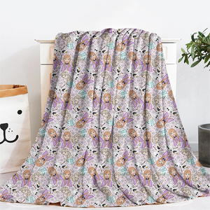 Tùy Chỉnh Thiết Kế Thăng Hoa Chăn Bán Buôn <span class=keywords><strong>100</strong></span>% <span class=keywords><strong>Polyester</strong></span> Thăng Hoa Cực Flannel Lông Cừu Em Bé Chăn - Product Image 4