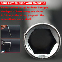 Xingang Tool – Lot de 4 rallonges magnétiques hexagonales 1/4 po pour outils électriques, support de tournevis et embouts de perceuse