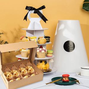 Brown Kraft <b>Cupcake</b> <b>Box</b> Hold 12 <b>Cupcakes</b>, 15 Pack Bakery Boxes with Window in 13.8 X 9.5 X 4 Inches - Product Image 2