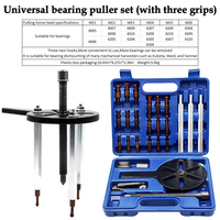 Ensemble de réparation automobile YIZHE 18 pièces 45 #   Kit d'outils d'extraction de roulements et d'engrenages en acier avec tige à vis de 200 mm pour le démontage de moyeu de roue