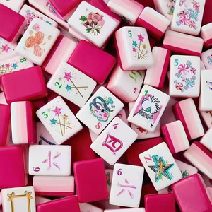 Fichas de Mahjong Americanas Personalizadas, Estilo Occidental, Diseño Personalizado para Entretenimiento Diario - Product Image 2