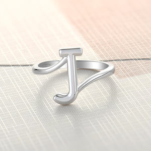 <span class=keywords><strong>Xlove</strong></span> nouvelle mode bijoux initiaux unis personnalisés bague en argent sterling de A à Z anneaux - Product Image 4