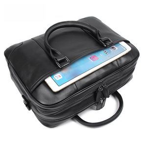 <strong>Leather</strong> <strong>Briefcase</strong> for Men Business Commuting Handbag Genuine <strong>Leather</strong> Shoulder Crossbody Computer <strong>Briefcase</strong> - Product Image 5