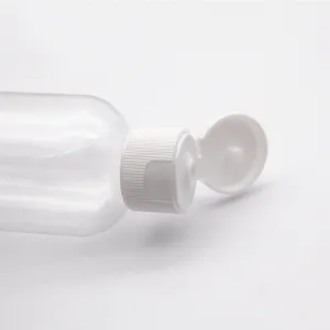 150ml Bottle Empty 50ml 60ml 100ml 120ml 150ml Clear PET Plastic Bottle With Flip Top Cap