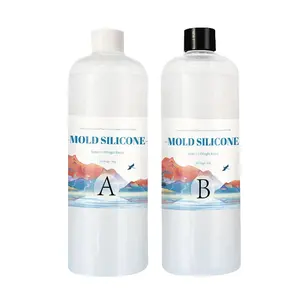 Osbang制造商1:1 a250 ml b250 ml 10至50度食品级双组分液体硅酮液体硅胶胶定制