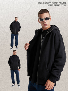 Vente en gros : <span class=keywords><strong>Sweat</strong></span> à capuche Ninja imprimé en 3D de haute qualité, tendance, avec fermeture éclair, poignets côtelés, personnalisable, long, avec logo brodé - Product Image 2