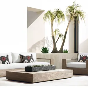 tisch mit sofas holz gartenmöbel set holz wasserdicht gartenmöbel sets