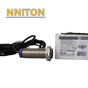 PLC 유도형 근접 센서 XS, 유도형 센서 XS1 M18, L60mm, 황동, Sn5mm, 24...240VAC/DC, 케이블 2m XS1M18MA250 - Product Image 1