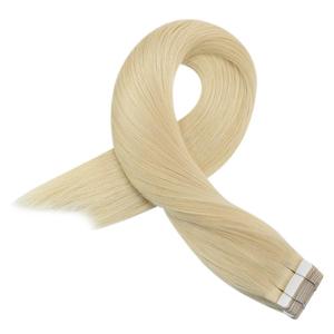 Extensiones de Cabello Humano Adhesivas, Tira Invisible, Voluminosas, Largas y Lisas, Cabello Virgen con Trama de Piel - Product Image 3