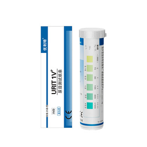 Tiras reactivas de proteína en orina Urit 1Vp, 25 tiras por tubo, para uso doméstico y pruebas de orina rutinarias - Product Image 1