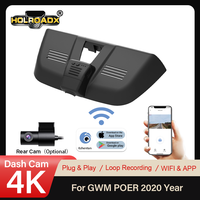 HOLROADX Enregistreur vidéo 4K Plug&Play pour GWM Poer 2020, vision nocturne, enregistrement en boucle, contrôle par application Wifi, capteur G