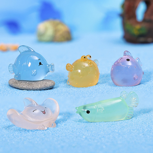 สินค้าขายดี ตุ๊กตาเรซิ่นเรืองแสงรูปปลา 3 มิติ ซับมารีนคอร์ ฟีลลิ่งซีเฟรนด์ส ของตกแต่งตู้ปลาขนาดเล็ก งานฝีมือ - Product Image 5