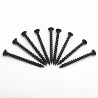 Vente directe usine Vis à cloison sèche en acier au carbone noir oxydé 30 mm à filetage standard pour plaques de plâtre
