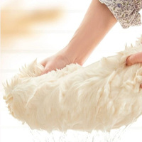 Housse de canapé en fausse fourrure - Peluche épaisse, antidérapante, chaude, lavable en machine, 3 places