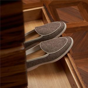 Nouvelles Mocassins Homme Style Britannique Faits Main Respirantes Décontractées Confortables Chaussures Habillées Rehaussantes à Enfiler Automne - Product Image 5