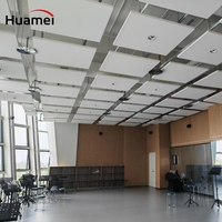 Plafon Gantung Awan Akustik Fiberglass Tahan Air dan Api dengan Desain Modern untuk Hotel dan Apartemen Kedap Suara