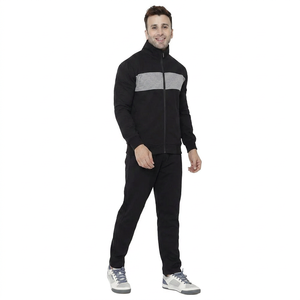 Meilleur fournisseur de survêtements d'hiver légers pour hommes, conception de logo personnalisée, respirant, motifs unis, ensembles en vente chaude, quantité en gros - Product Image 1