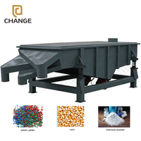 Crible vibrant linéaire certifié CE, machine de criblage de granulés plastiques multi-étages, double moteur vibrant, maille en acier inoxydable