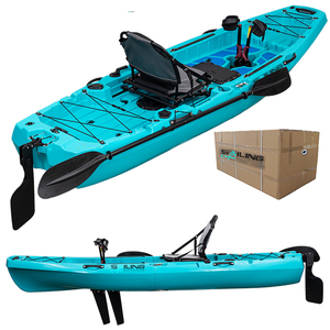 2 pezzi personalizzato 1 persona kayak da pesca all'ingrosso <span class=keywords><strong>mare</strong></span> all'aperto 10ft sedersi sulla parte superiore modulare kayak - Product Image 3