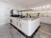 Cuisinière combinée monobloc de luxe, économe en énergie, avec four et grill pour hôtels privés et de luxe