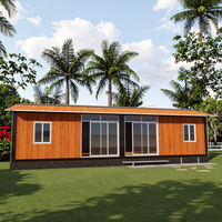 Casa Panneaux sandwich de 40 pieds Structure modulaire en acier Préfabriqué Résidentiel Bureau à domicile ou magasin pour chambre à coucher Gym