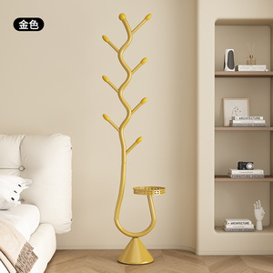 Porte-manteau moderne en métal sur pied pour chambre et salon, mobilier de maison - Product Image 5
