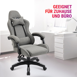 <span class=keywords><strong>Fauteuil</strong></span> de bureau ergonomique et de jeu rembourré avec dossier réglable, housse en tissu respirant et durable pour la maison et le bureau - Product Image 5