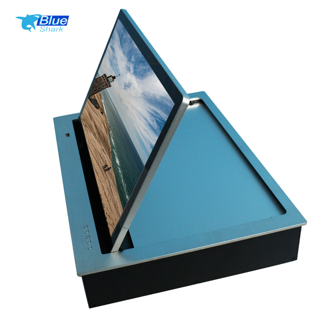 Ultra-Thin Screen Motorized Flip-Up LCD for Monitor Lift Cost-Effective Audio Conference System for Office & Meeting Table