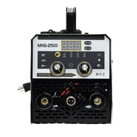 Machine à souder MIG 250 3 en 1 sans gaz 120A IGBT Inverter TIG MMA ARC Fil fourré 220V Sans gaz Flux Welder Core Motor