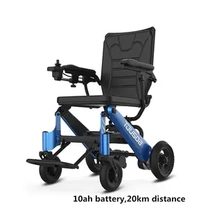 זול קל משקל נייד נסיעות חשמלי כיסא גלגלים עם עניבת מוט
