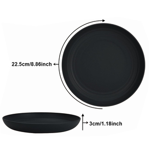 Assiettes de <span class=keywords><strong>pique</strong></span>-<span class=keywords><strong>nique</strong></span> en <span class=keywords><strong>plastique</strong></span> légères de 9 pouces de profondeur, vaisselle de restaurant moderne et durable pour le camping – Vente en gros - Product Image 6