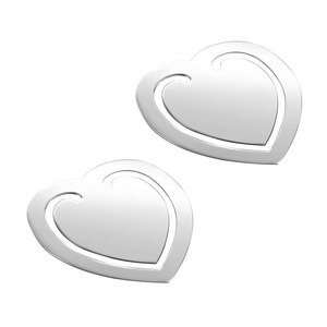 Juego de 2 marcapáginas en forma de corazón de 50x55 mm para personalizar su experiencia de lectura - Product Image 1