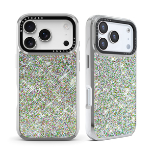เคสโทรศัพท์มือถือ Aikusu สีเงิน ประดับด้วยคริสตัลวิบวับ สำหรับ <span class=keywords><strong>iPhone</strong></span> 17 16 15 14 <span class=keywords><strong>13</strong></span> Air Plus Pro <span class=keywords><strong>Max</strong></span> - Product Image 1