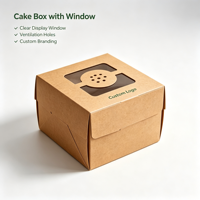 Boîte à gâteau en papier kraft ronde personnalisée, acceptant les commandes d'échantillons, boîte en carton recyclable pour l'emballage de muffins et de desserts