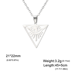 Ojo <span class=keywords><strong>de</strong></span> <span class=keywords><strong>Horus</strong></span> Collar Colgante Collar <span class=keywords><strong>de</strong></span> acero inoxidable <span class=keywords><strong>Amuleto</strong></span> para la amistad <span class=keywords><strong>de</strong></span> fe - Product Image 6