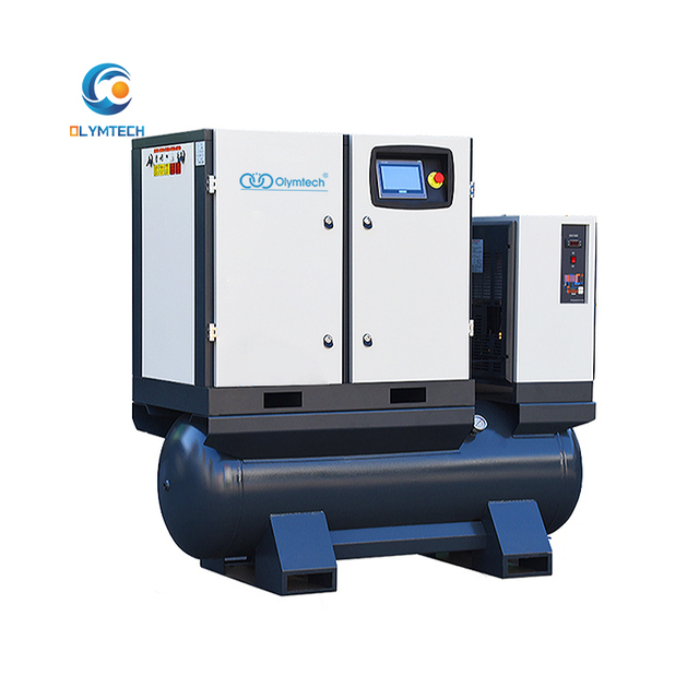 Olymtech 7.5kw PM VSD Rotary Screw Air Compressor 15kw 4-in-1 Industrial Air Compressor 11kw 8Bar 10 Bar Air Compressor