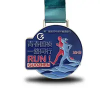 Alloy Marathon Activity Commemorative Ribbon Metal Medal