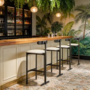 Modern <b>bar</b> <b>Stool</b> Custom Stainless Steel Color Counter Height Luxury <b>Stools</b> Chairs - Product Image 1