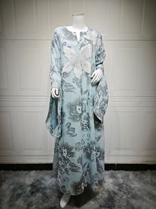 Femmes Casual Vintage Polyester Abaya Robe Respirante Robe avec Cardigan À La Mode pour Dames Musulmanes Style Moyen-Orient - Product Image 3