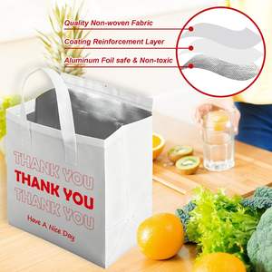 Kustom sekali pakai makanan tanpa tenunan Takeaway minuman panas dingin kemasan kopi termal Restoran mengambil tas untuk pengiriman cangkir - Product Image 3