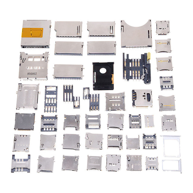 SD Card Holder Sink Plate Flip Cover SIM Card Micro SD Smart TF Sim Card Connector