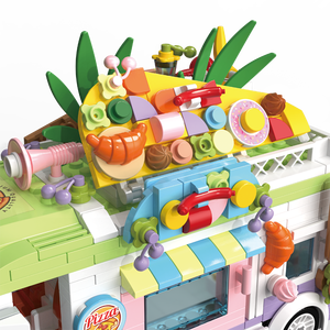 ZEKO Factory Wholesale ABS Construction Toy DIY Building Block Assembly Kits Modern Buildings Model 550 Pieces Birthday - Product Image 2