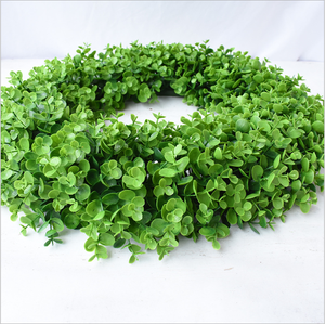 Venta al por mayor la decoración de fiesta de boda de <span class=keywords><strong>eucalipto</strong></span> corona de flores artificiales guirnaldas - Product Image 4