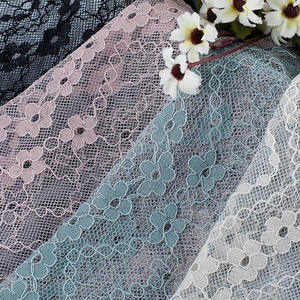 Genişlik 150 cm Pamuk Polyester Dantel Kumaş Kordonlu Esnemeyen Elbise Dantel Kumaşı Gelinlik Abiye Resmi Etek için - Product Image 1