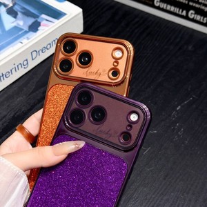 เคสโทรศัพท์มือถือแบบแม่เหล็กชาร์จได้ รุ่นหรูหรา ประดับกลิตเตอร์ ชุบเคลือบเงา หน้าต่างขนาดใหญ่ สำหรับ iPhone 18 17 16 pro max  วัสดุ TPU นิ่ม ป้องกันแรงกระแทก - Product Image 4